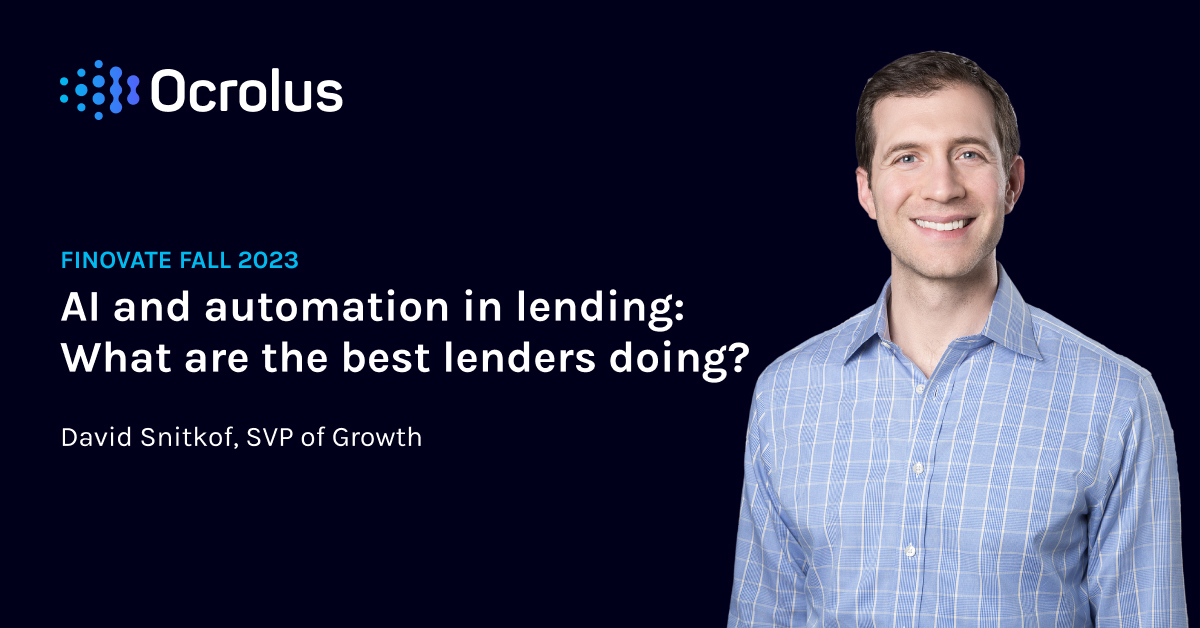 Finovate Fall 2023 AI and automation in lending What are the best